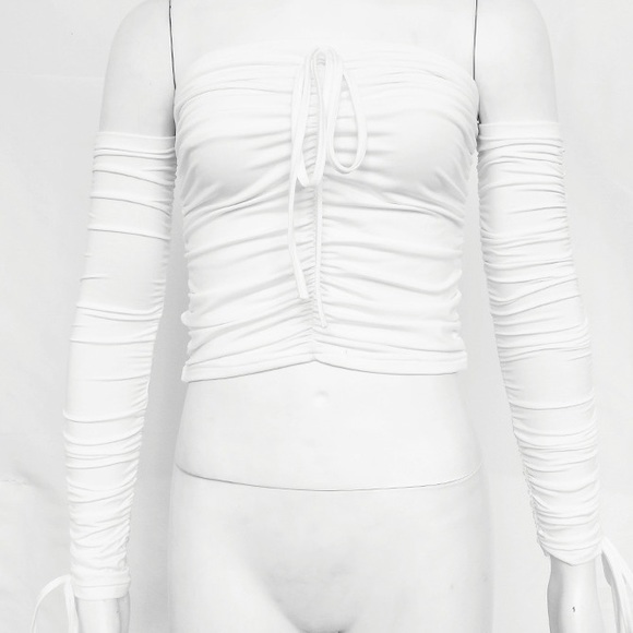 'Amelie' Strapless Crop Top - Picture 7 of 7